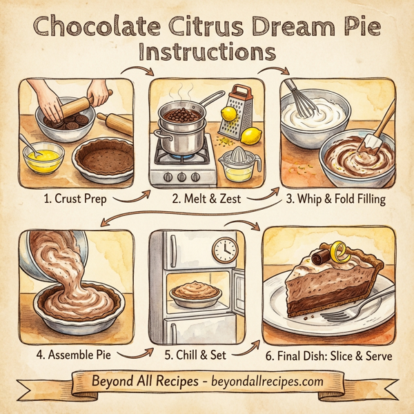 Chocolate Citrus Dream Pie instructions