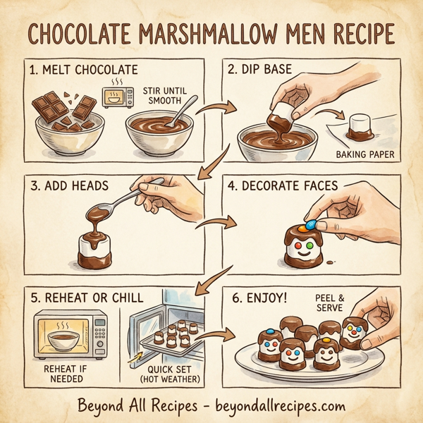 Chocolate Marshmallow Men instructions
