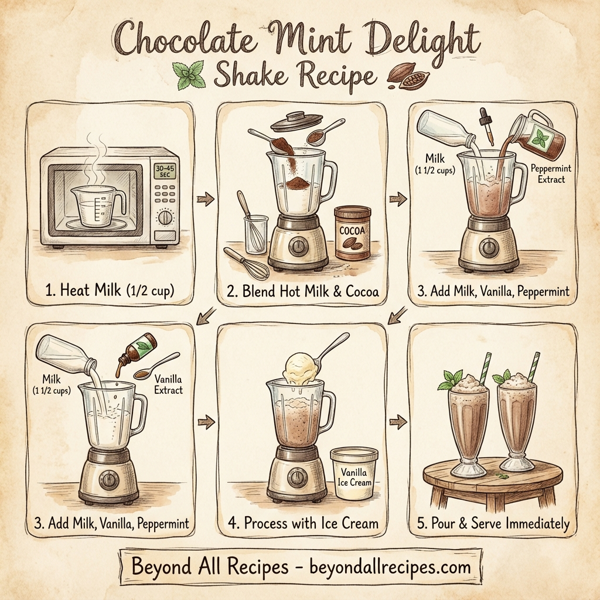 Chocolate Mint Delight Shake instructions