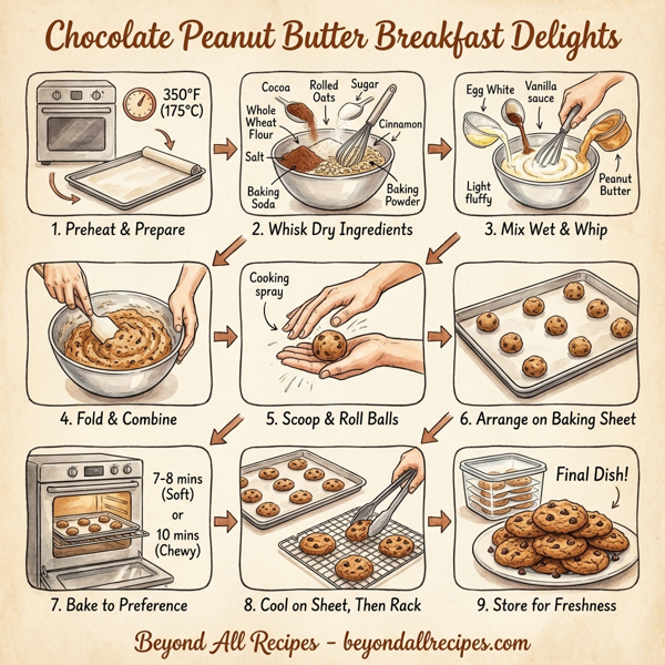Chocolate Peanut Butter Breakfast Delights instructions