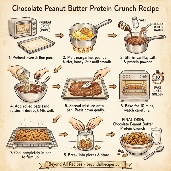 Chocolate Peanut Butter Protein Crunch instructions