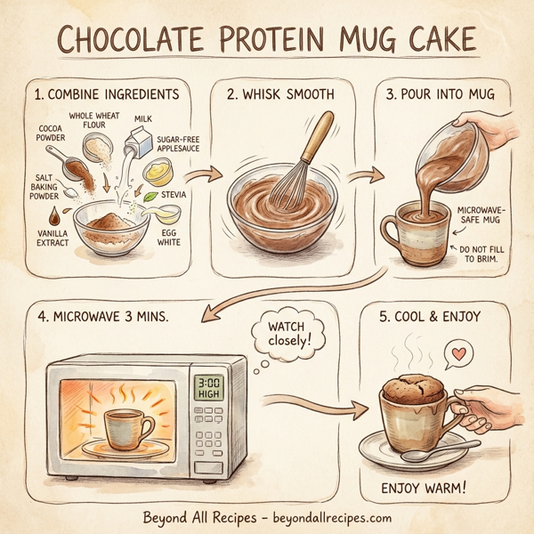 Chocolate Protein Mug Cake instructions