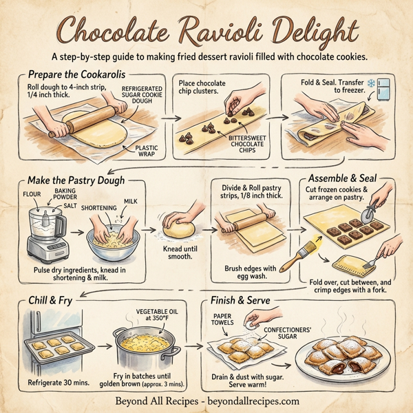 Chocolate Ravioli Delight instructions