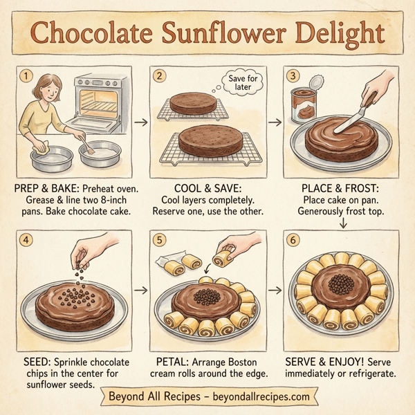 Chocolate Sunflower Delight instructions