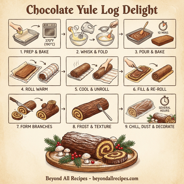 Chocolate Yule Log Delight instructions