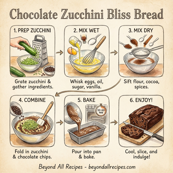 Chocolate Zucchini Bliss Bread instructions