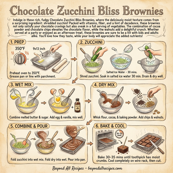 Chocolate Zucchini Bliss Brownies instructions