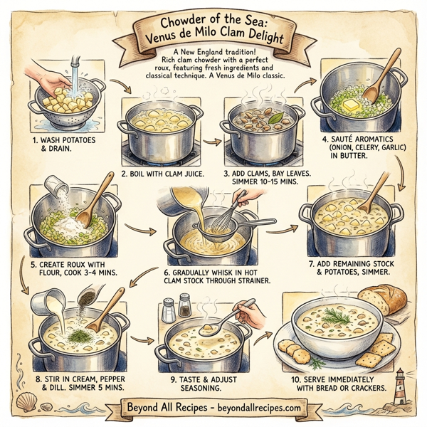 Chowder of the Sea: Venus de Milo Clam Delight instructions