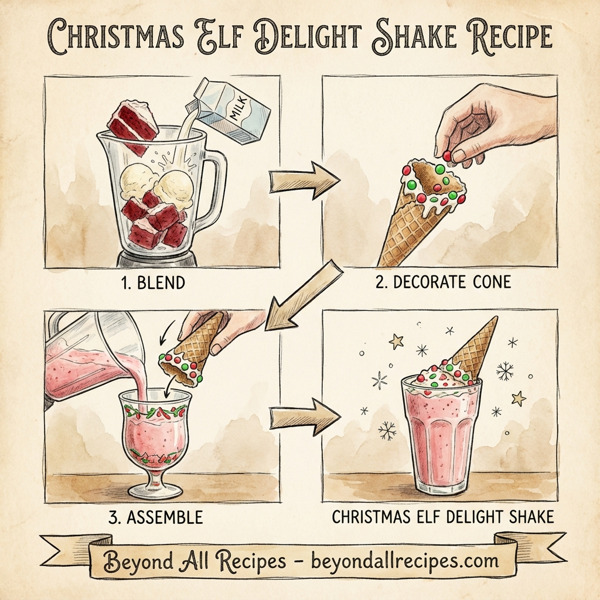 Christmas Elf Delight Shake instructions
