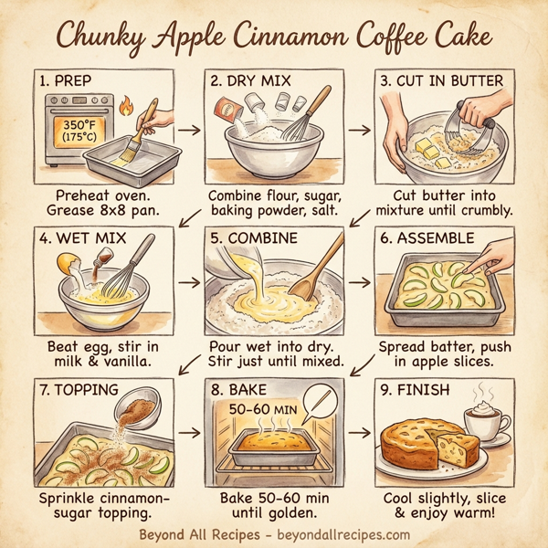 Chunky Apple Cinnamon Coffee Cake instructions