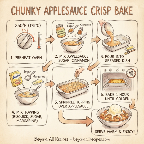 Chunky Applesauce Crisp Bake instructions