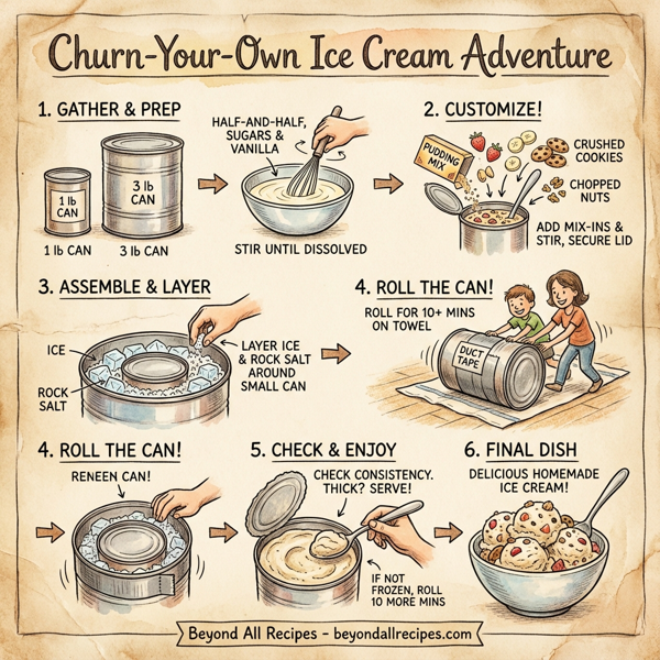 Churn-Your-Own Ice Cream Adventure instructions