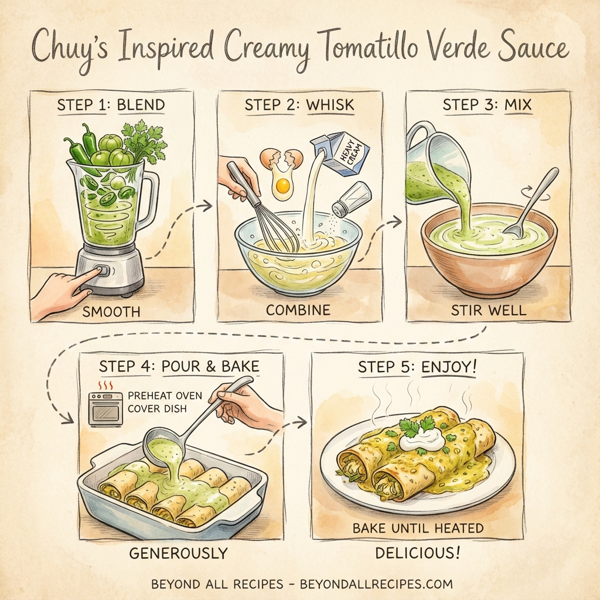 Chuy's Inspired Creamy Tomatillo Verde Sauce instructions
