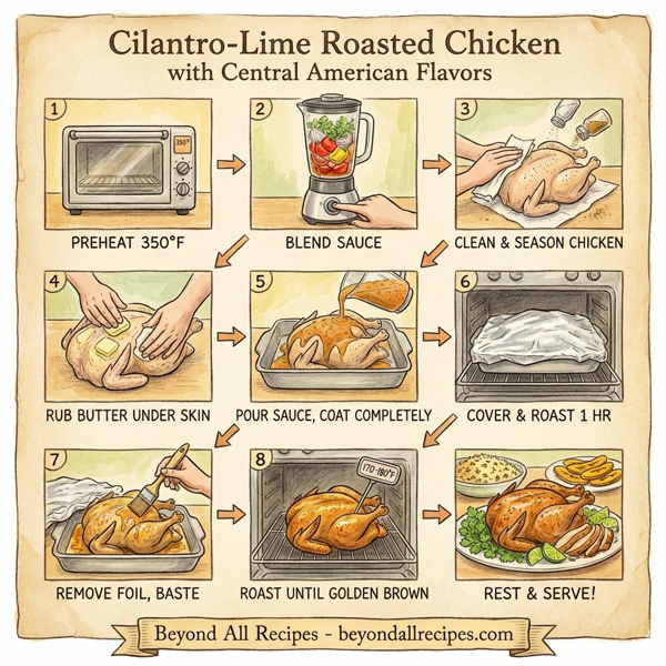Cilantro-Lime Roasted Chicken with Central American Flavors instructions