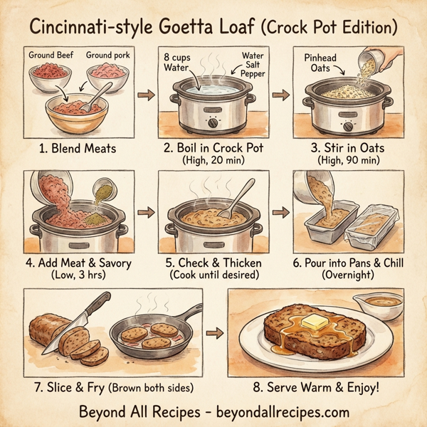 Cincinnati-style Goetta Loaf (Crock Pot Edition) instructions