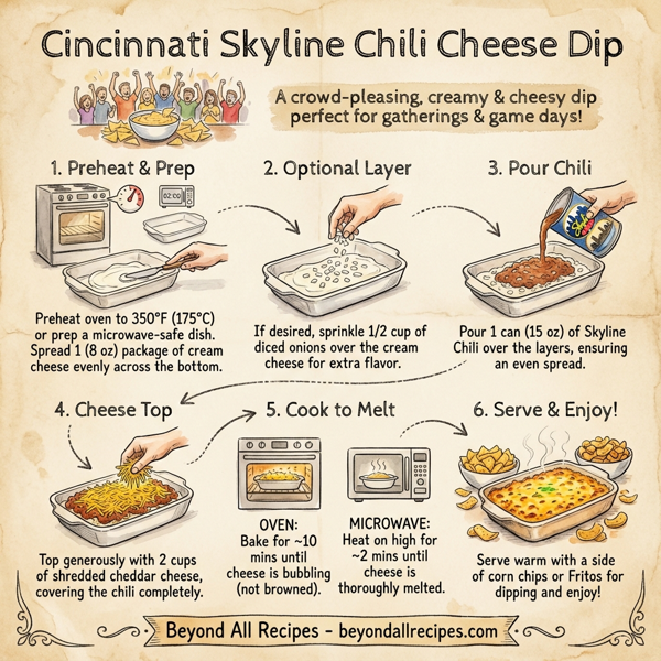 Cincinnati Skyline Chili Cheese Dip instructions