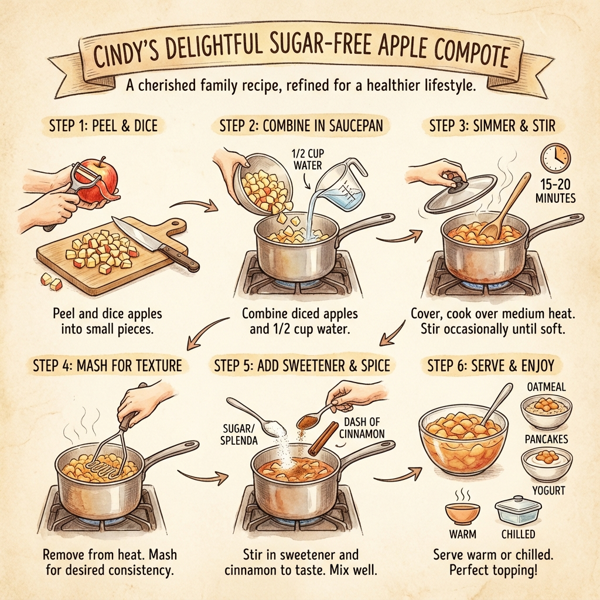 Cindy's Delightful Sugar-Free Apple Compote instructions