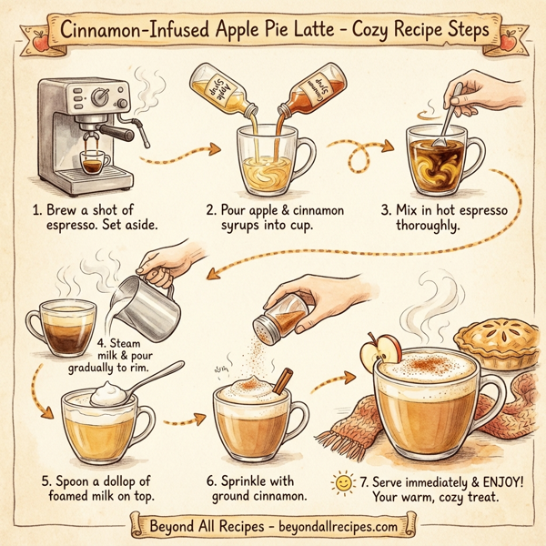 Cinnamon-Infused Apple Pie Latte instructions