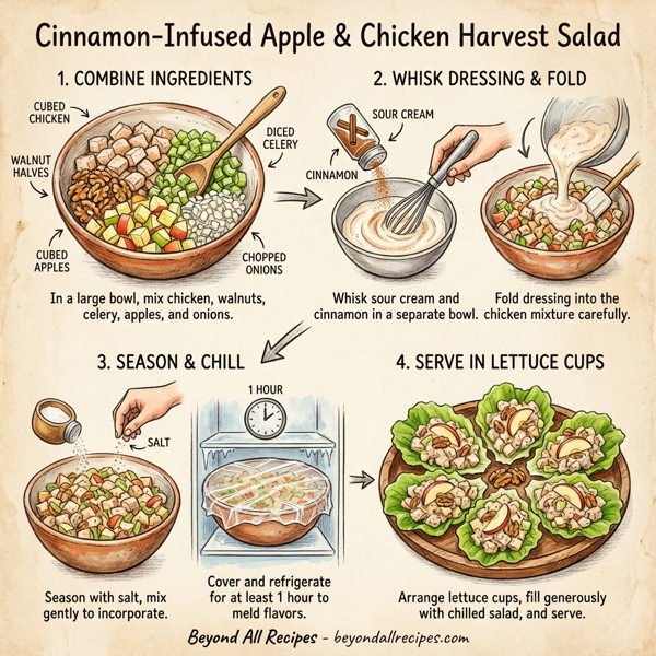 Cinnamon-Infused Apple & Chicken Harvest Salad instructions