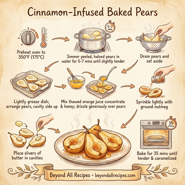 Cinnamon-Infused Baked Pears instructions