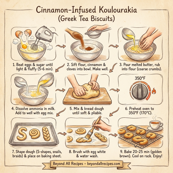 Cinnamon-Infused Koulourakia (Greek Tea Biscuits) instructions