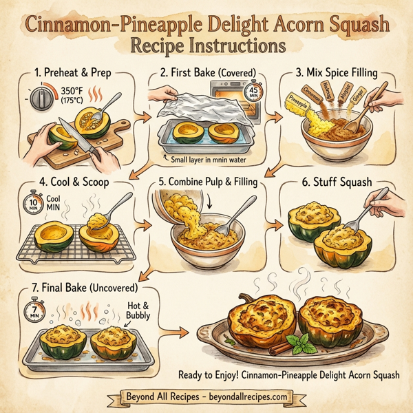 Cinnamon-Pineapple Delight Acorn Squash instructions