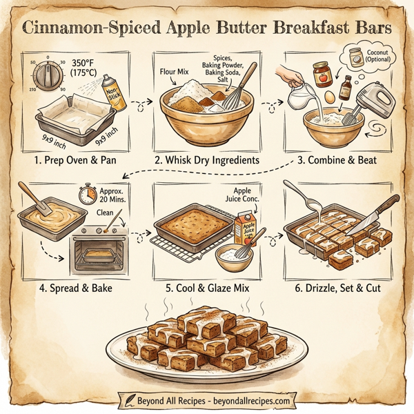 Cinnamon-Spiced Apple Butter Breakfast Bars instructions
