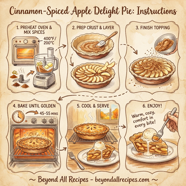 Cinnamon-Spiced Apple Delight Pie instructions