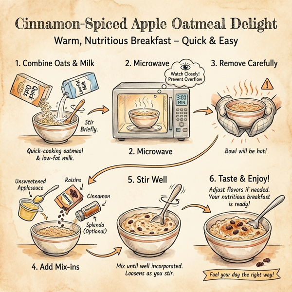 Cinnamon-Spiced Apple Oatmeal Delight instructions