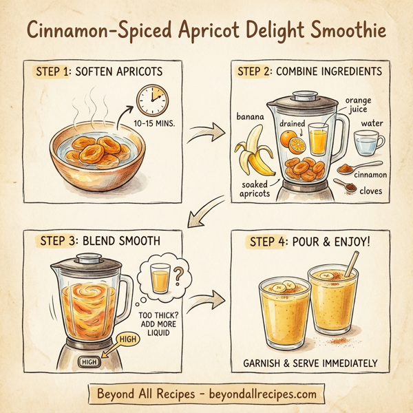 Cinnamon-Spiced Apricot Delight Smoothie instructions
