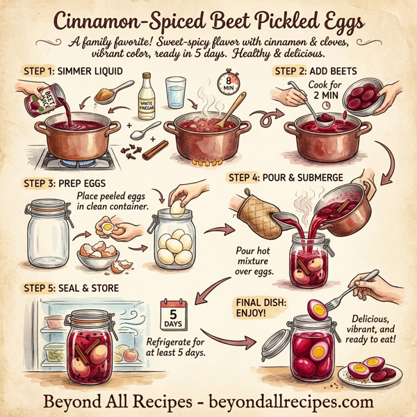 Cinnamon-Spiced Beet Pickled Eggs instructions