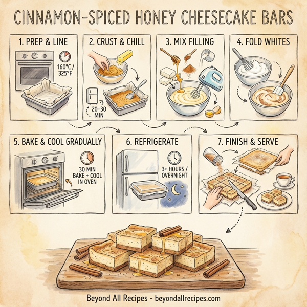 Cinnamon-Spiced Honey Cheesecake Bars instructions