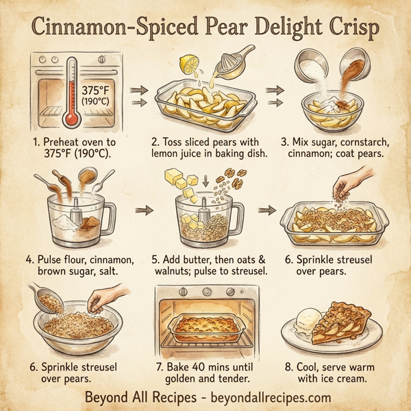 Cinnamon-Spiced Pear Delight Crisp instructions