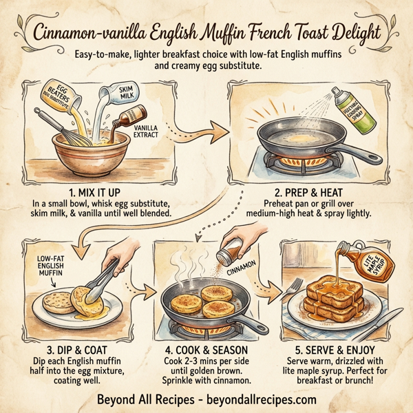 Cinnamon-vanilla English Muffin French Toast Delight instructions