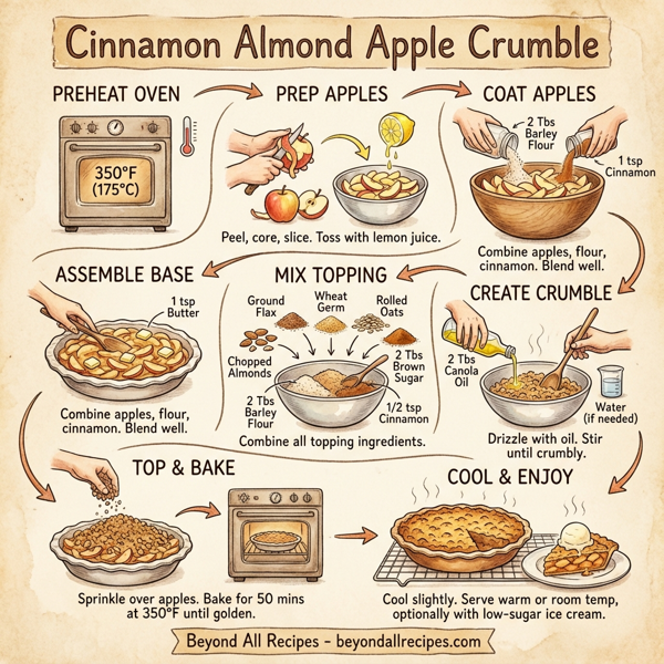 Cinnamon Almond Apple Crumble instructions