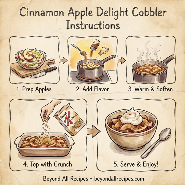 Cinnamon Apple Delight Cobbler instructions