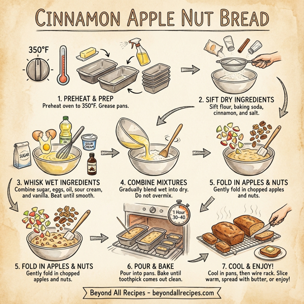 Cinnamon Apple Nut Bread instructions