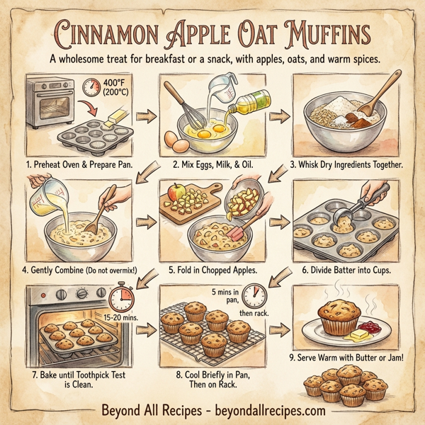 Cinnamon Apple Oat Muffins instructions