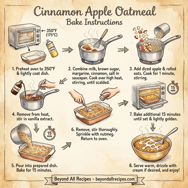 Cinnamon Apple Oatmeal Bake instructions