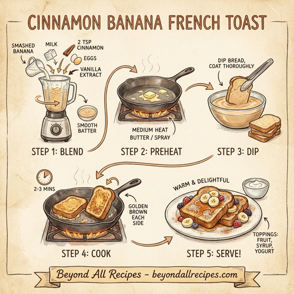 Cinnamon Banana French Toast instructions