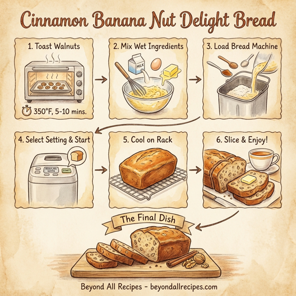 Cinnamon Banana Nut Delight Bread instructions