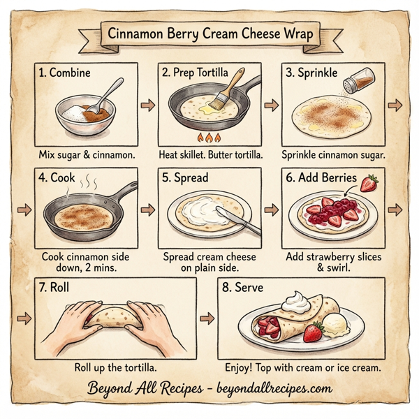 Cinnamon Berry Cream Cheese Wrap instructions