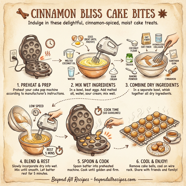 Cinnamon Bliss Cake Bites instructions