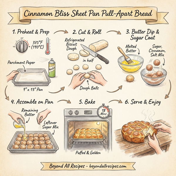 Cinnamon Bliss Sheet Pan Pull-Apart Bread instructions