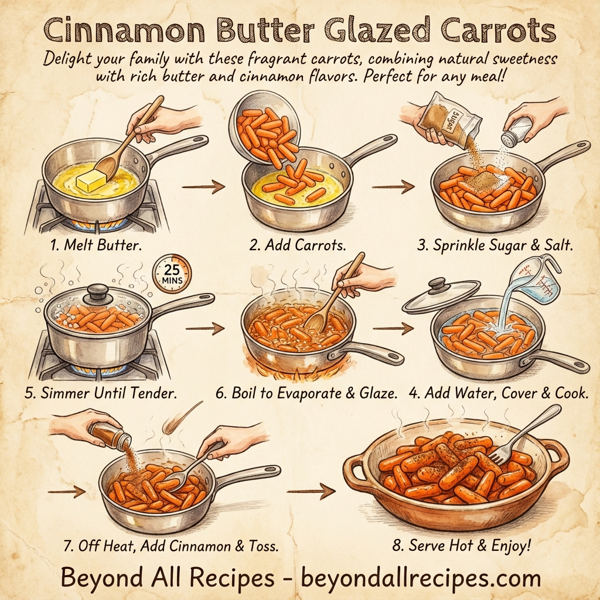Cinnamon Butter Glazed Carrots instructions