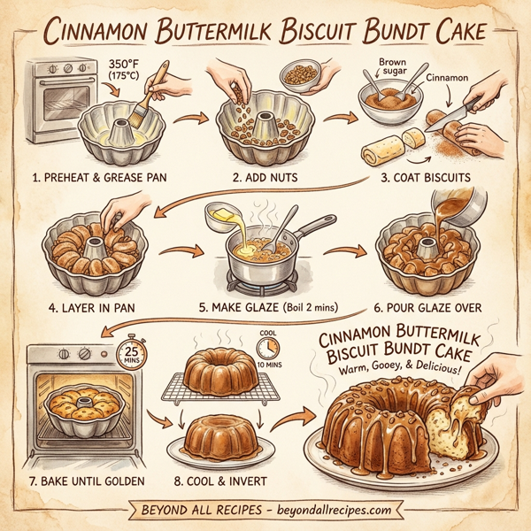 Cinnamon Buttermilk Biscuit Bundt Cake instructions