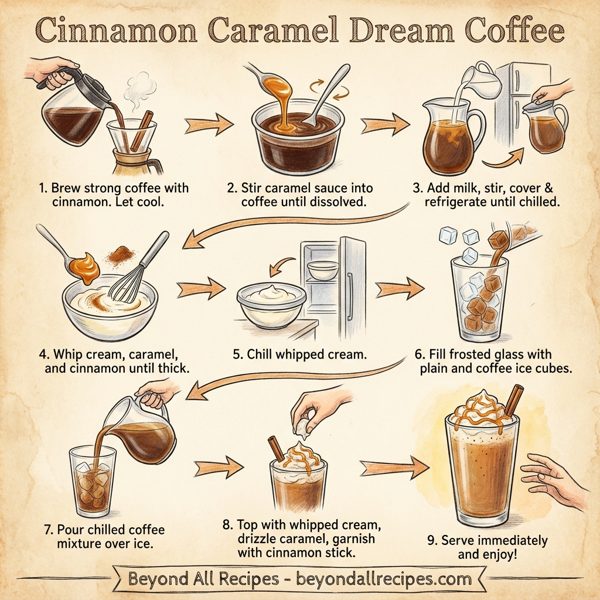 Cinnamon Caramel Dream Coffee instructions