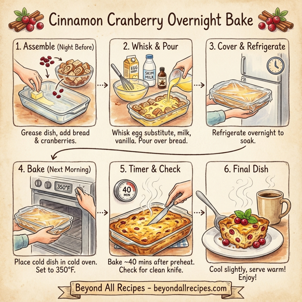 Cinnamon Cranberry Overnight Bake instructions