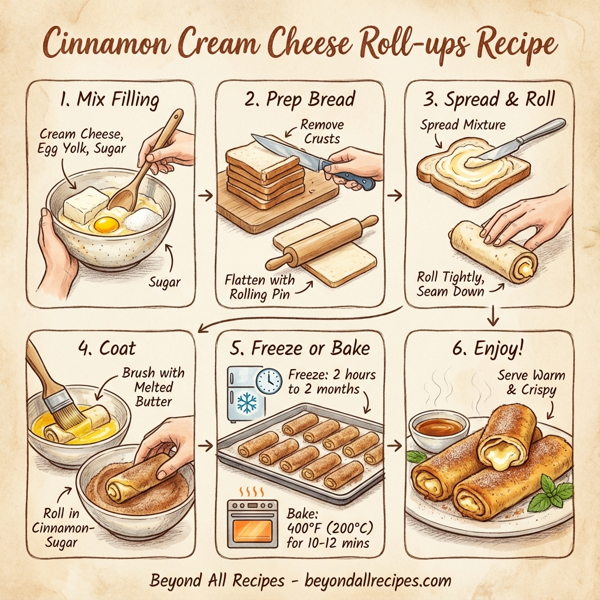 Cinnamon Cream Cheese Roll-ups instructions