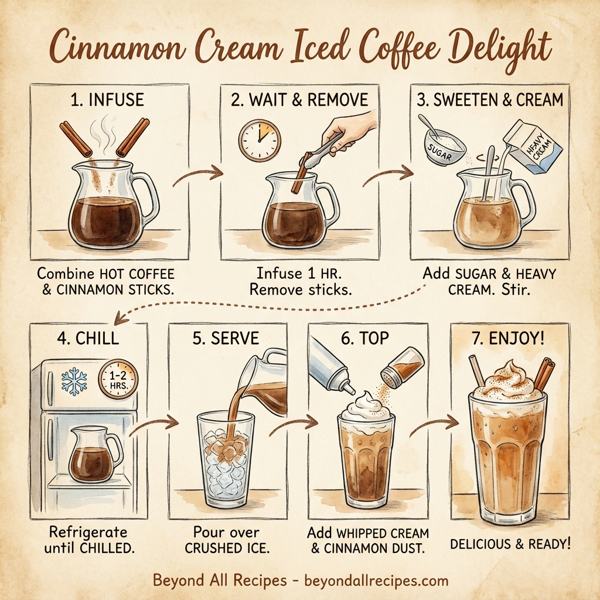 Cinnamon Cream Iced Coffee Delight instructions